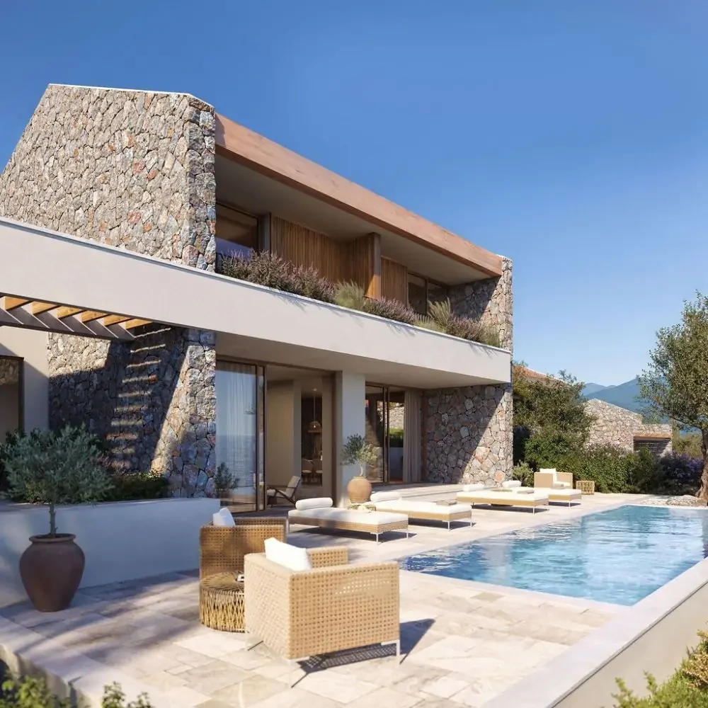 Stone villa with a private pool at The Peaks