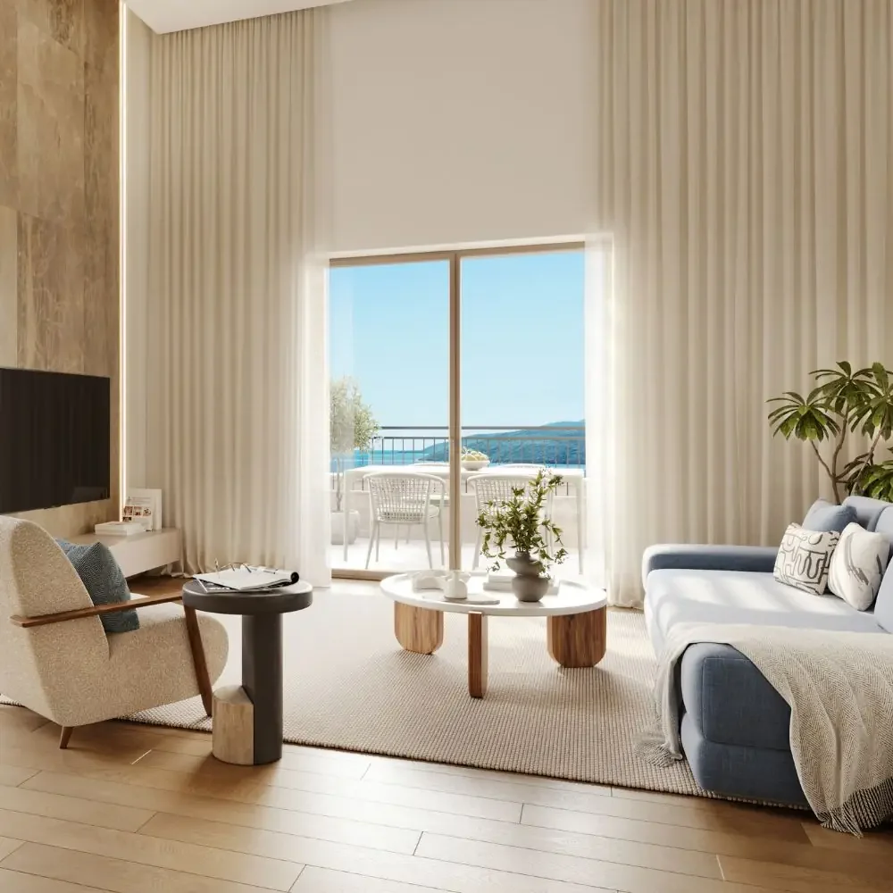 Lounge with a sea view
